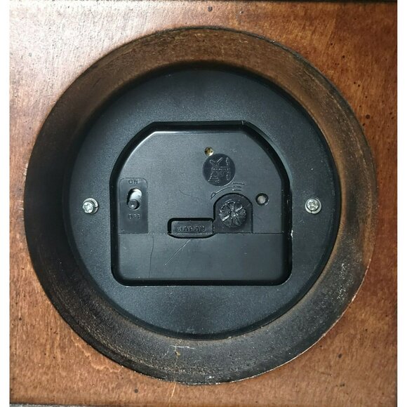 Vintage Howard Miller Mantel Clock Quartz 612-350 Wood Battery Alarm READ Parts - Picture 15 of 16